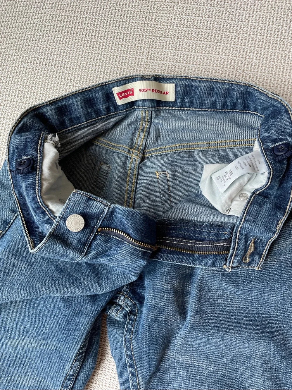 Kids Levi's 505 Straight-leg- Jeans Sz 26-12 Regular- Blue